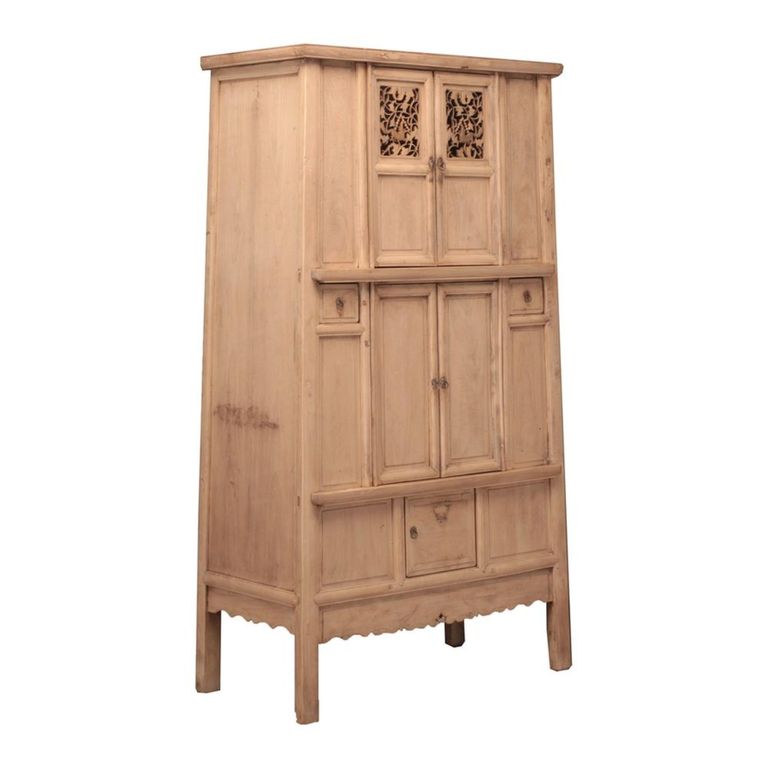 Unique One of a Kind - Carved Kitchen Dresser - 5 Door - 2 Drawer - Natural - Pine Wood