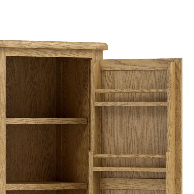 Dorchester Larder Unit - 1 Door - 2 Drawer - Rustic Oak