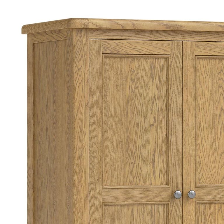 Dorchester Larder Unit - 2 Door - 4 Drawer - Rustic Oak