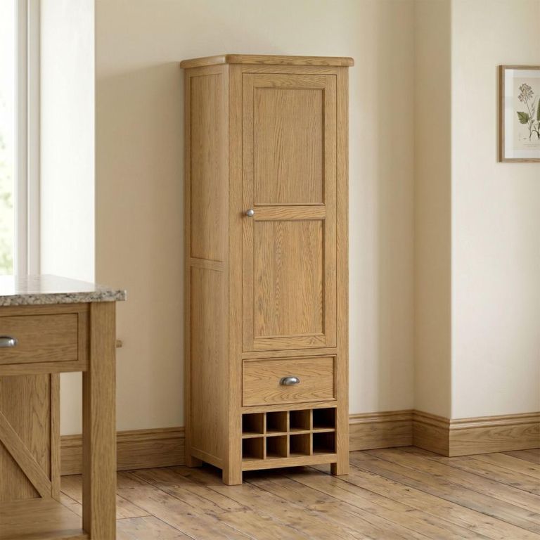Dorchester Larder Unit - 1 Door - 2 Drawer - Rustic Oak