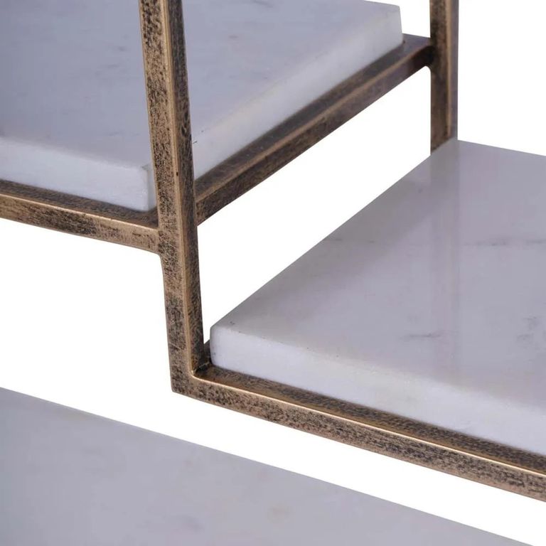 Belvedere Buffet Stand - Aged Gold - Multi Tier