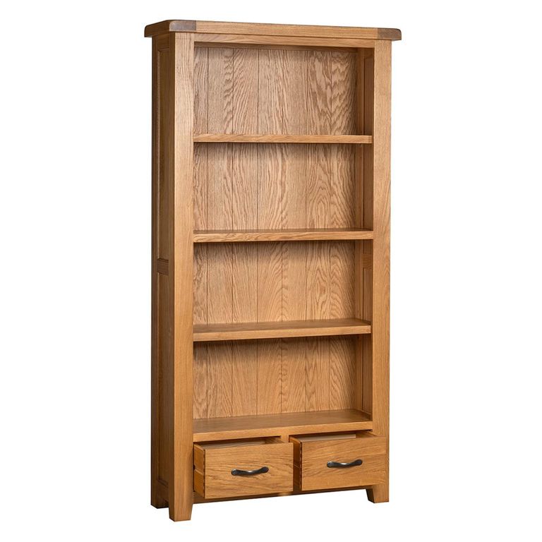 Somer Bookcase - Wide - Oak
