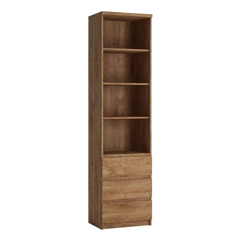 Clearance - Fribo Shelving Unit - 3 Drawer - Tall - Ribbeck Oak - A541
