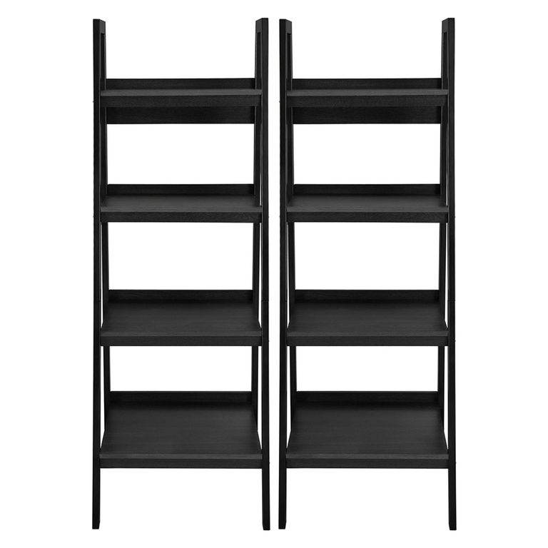 Lawrence Ladder Bookshelf - Black - 9482096UK