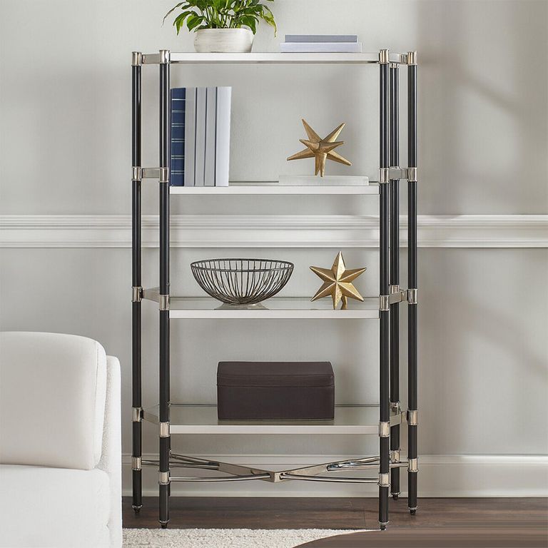 Allessi Shelving Unit - Clear Glass and Chrome - Large