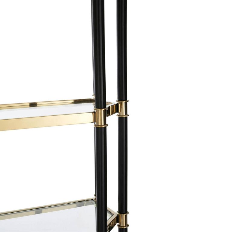 Allessi Shelving Unit - Glass and Champagne - Large