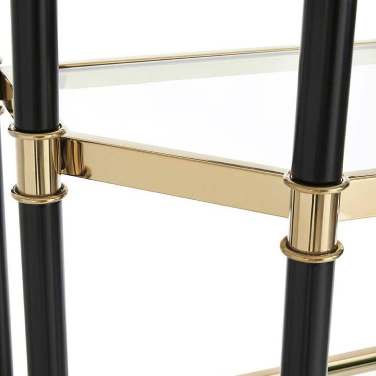 Allessi Shelving Unit - Glass and Champagne - Large