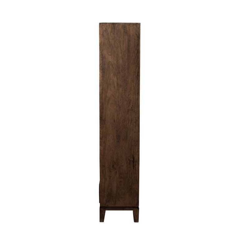 Cortez Bookcase - 2 Drawer - Brown - Mango Wood