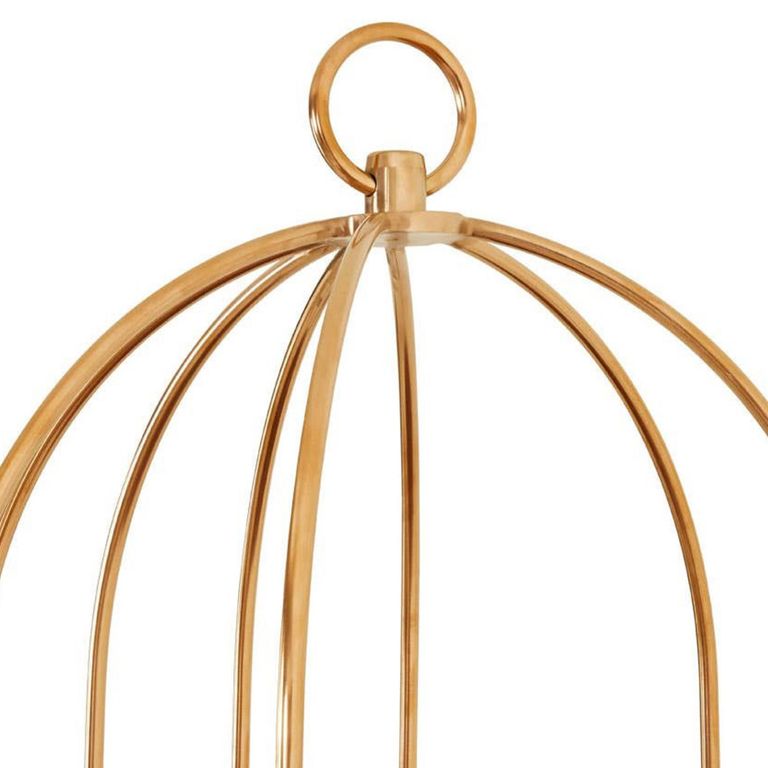 Horizon Shelving Unit - Small Cage - Gold Metal