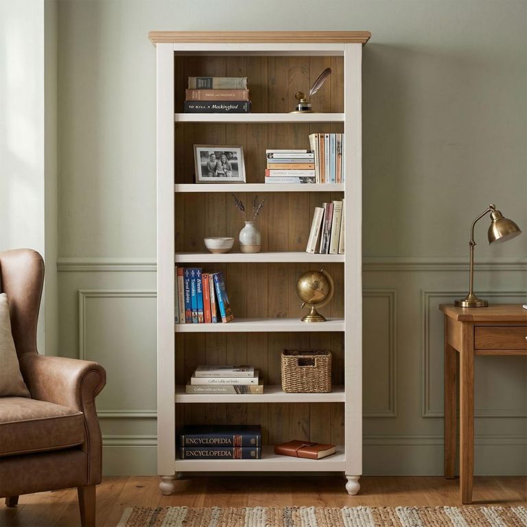 Chateau Bookcase - Large - Grey Painted - Pine