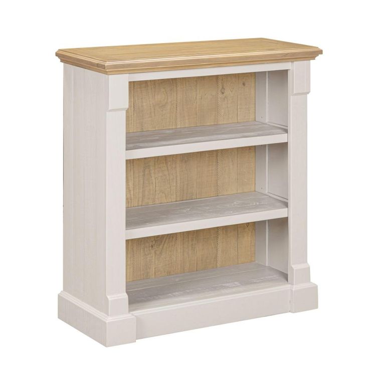 Chateau Bookcase - Low - Grey Painted - Pine