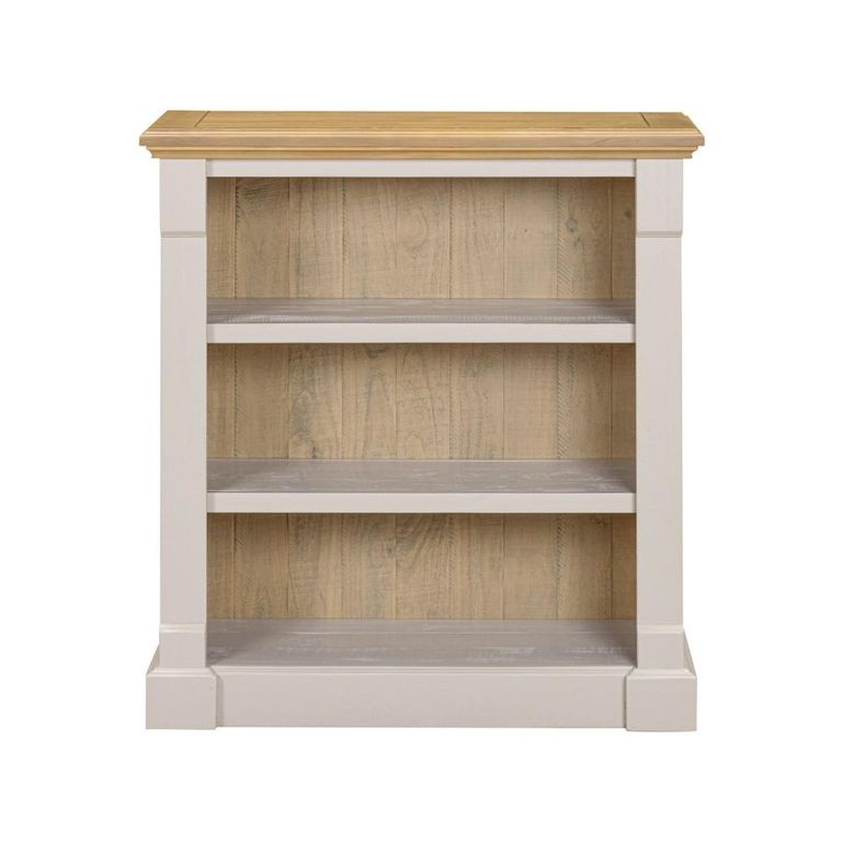 Chateau Bookcase - Low - Grey Painted - Pine