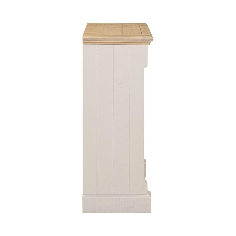 Chateau Bookcase - Low - Grey Painted - Pine