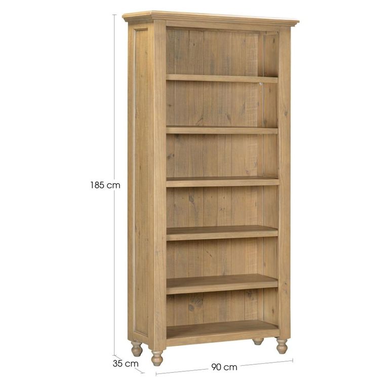 Chateau Bookcase - Large - Natural - Rustic Pine
