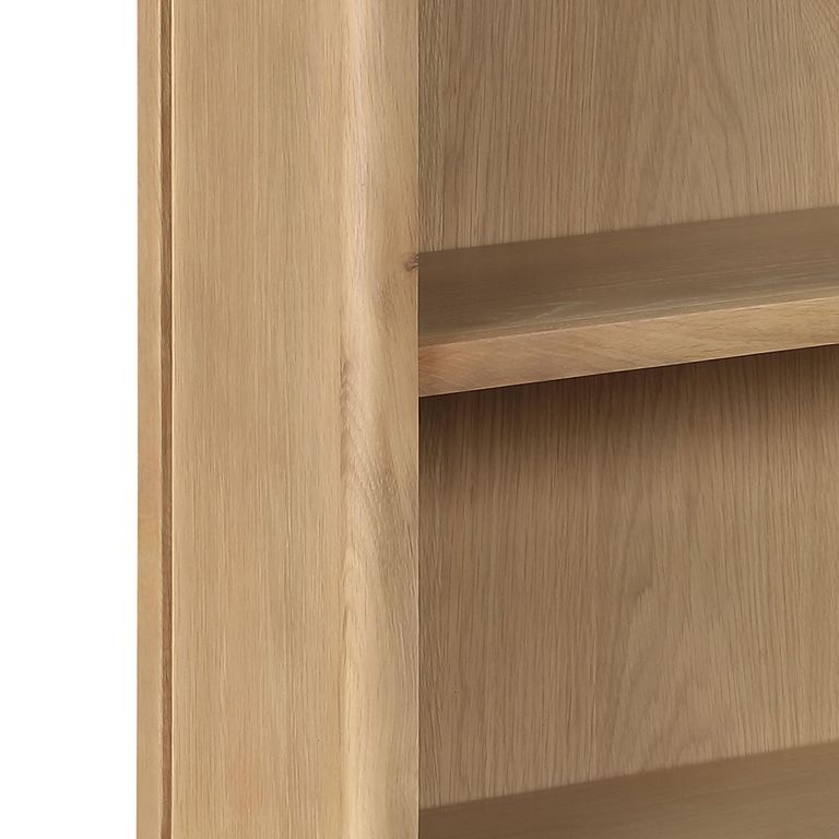 Cotswold Oak Bookcase - 1 Drawer - Low - Natural