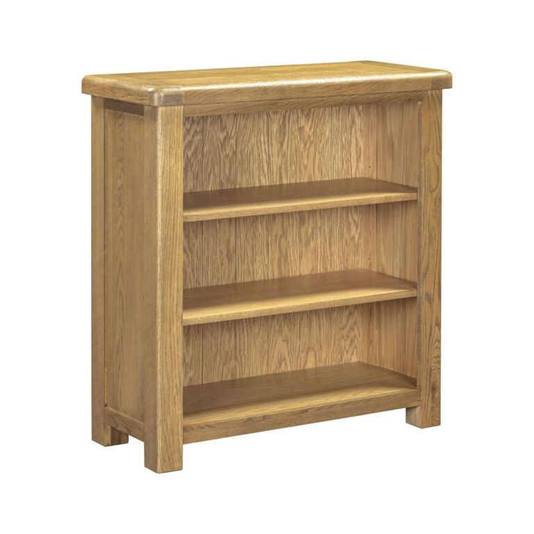 Dorchester Bookcase - Low - Rustic Oak