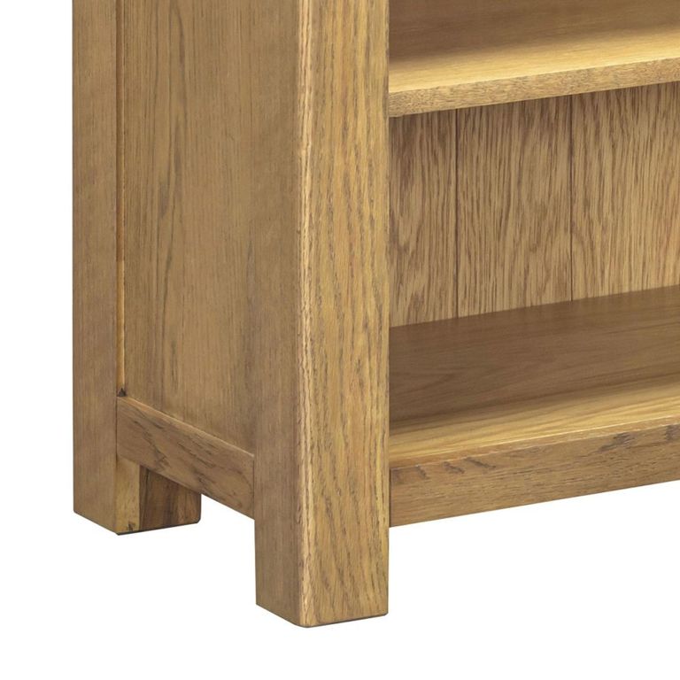Dorchester Bookcase - Low - Rustic Oak