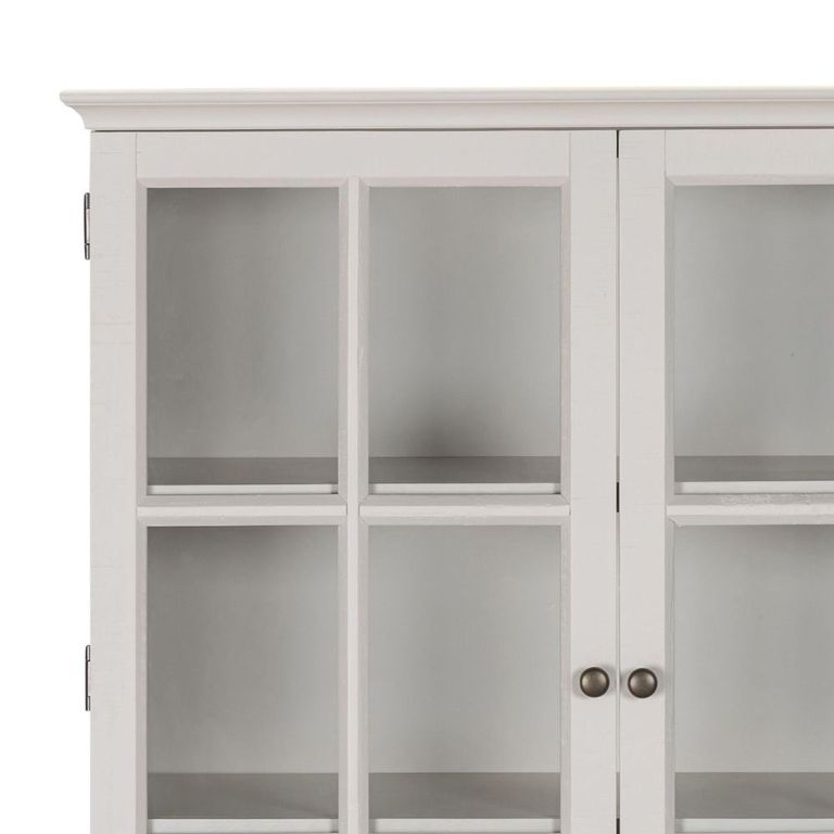 Provence Painted Bookcase - 2 Door - 2 Drawer - Low - Truffle