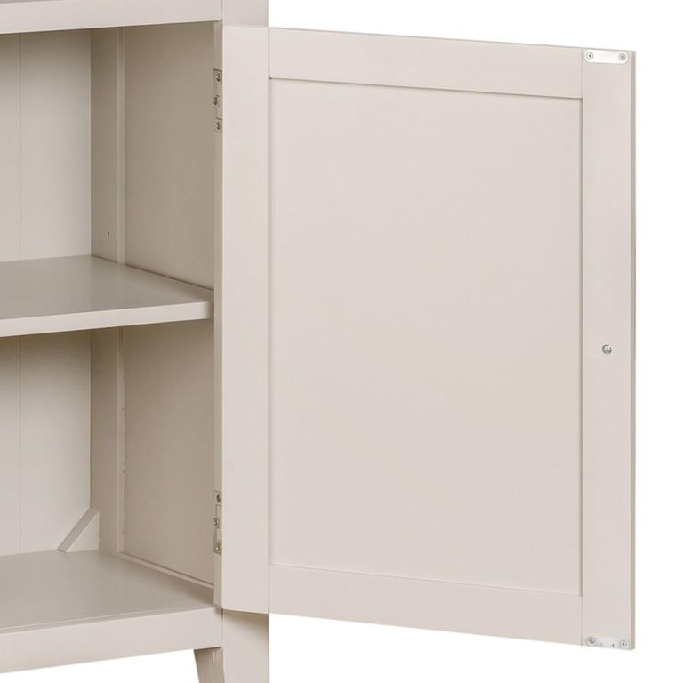 Windermere Painted Bookcase - 1 Door - Tall - Oyster Grey