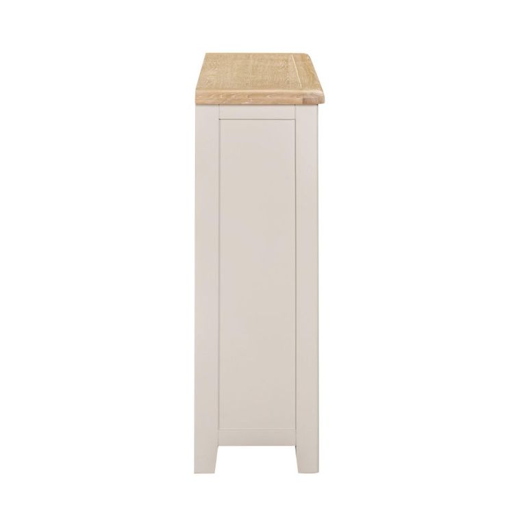 Windermere Painted Bookcase - Low - Oyster Grey