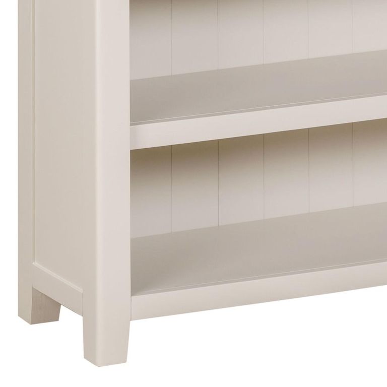Windermere Painted Bookcase - Low - Oyster Grey
