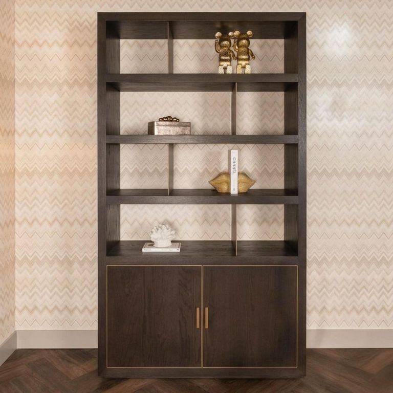 Rivertree Bookcase - 2 Door - Brown - Oak