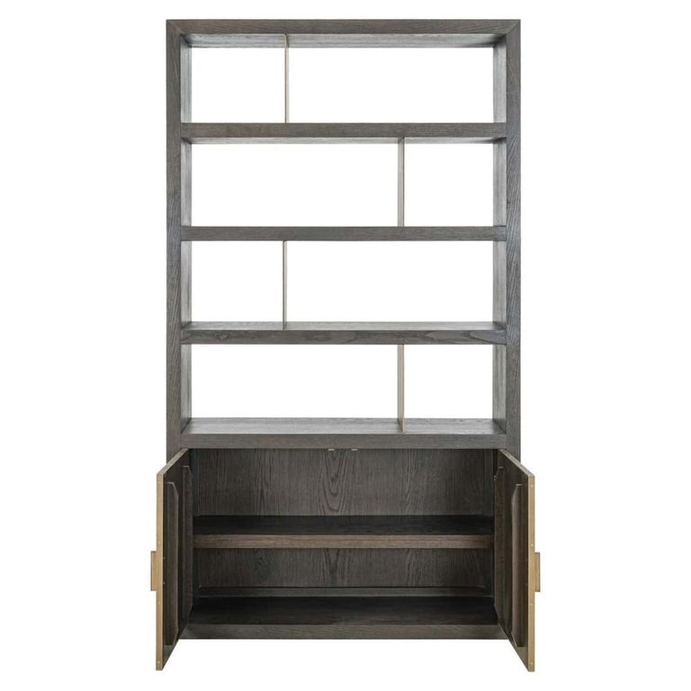Rivertree Bookcase - 2 Door - Brown - Oak