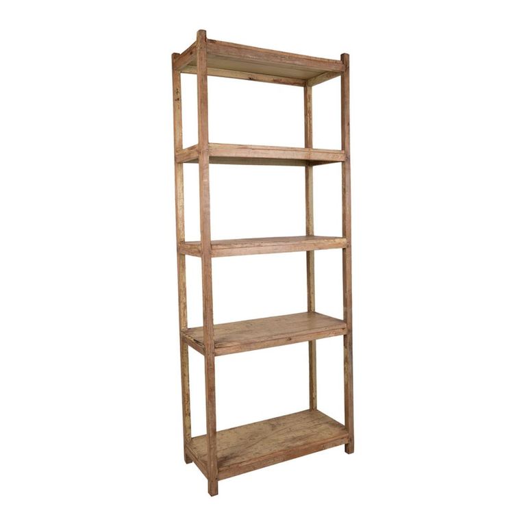Open Shelving Unit - Natural Weathered - Wooden