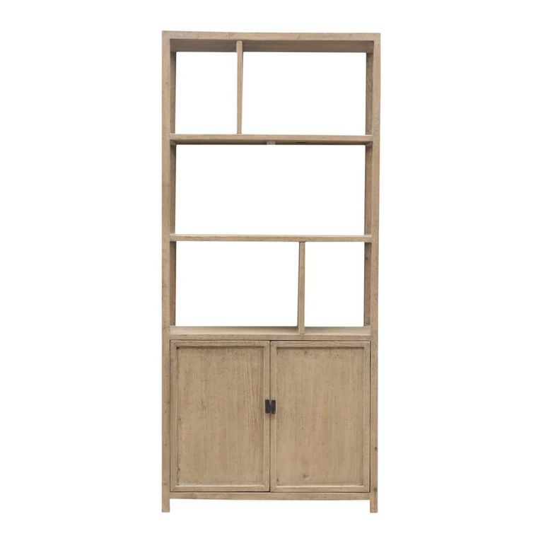 Salta Bookcase - 2 Door - Natural - Wooden