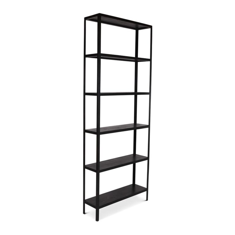 Wellington Open Shelving Unit - Black - Metal