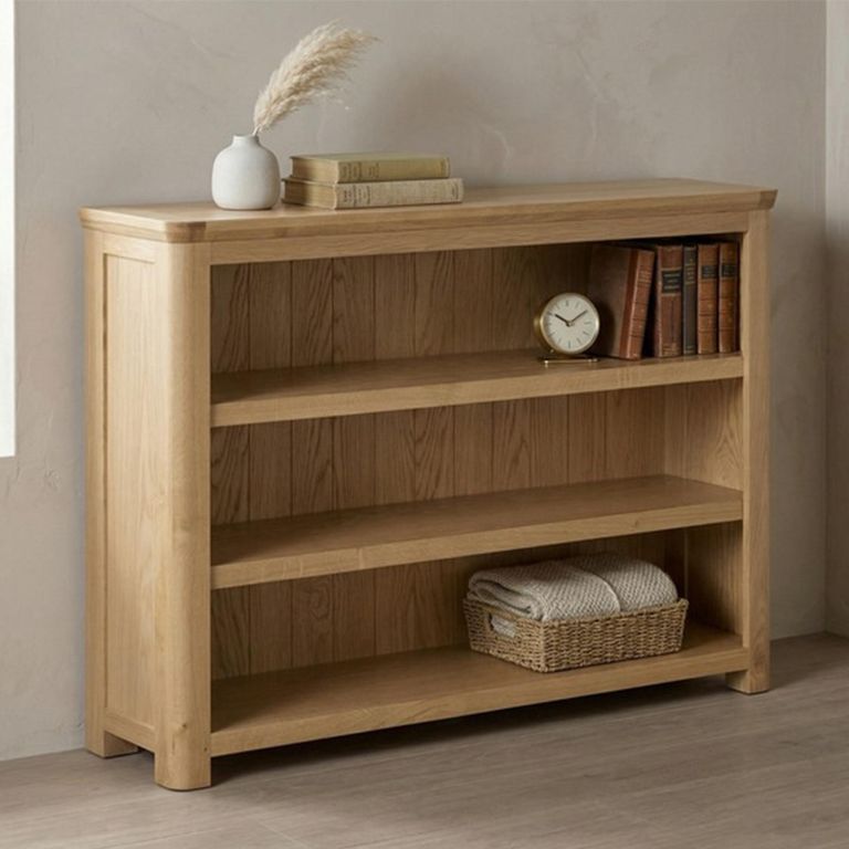 Treviso Oak Low Bookcase
