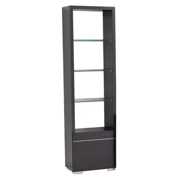 Versilia Bookcase - 1 Door LHF - Black