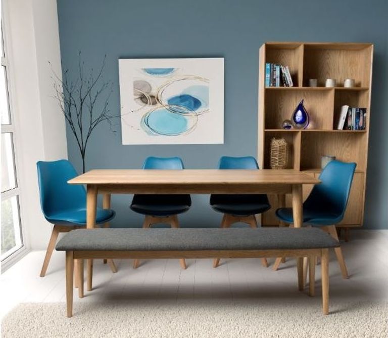 Jenson Oak Bookcase with Cupboard