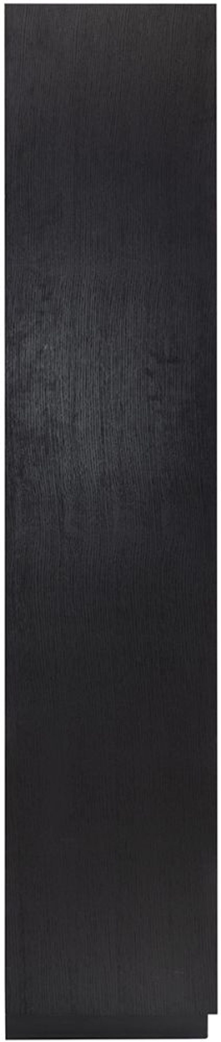 Oakura Black Oak Bookcase with Cupboard - LH
