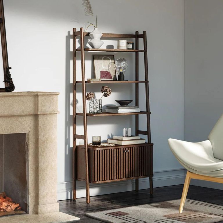 Soho Bookcase - 2 Door - Slatted - Dark Oak