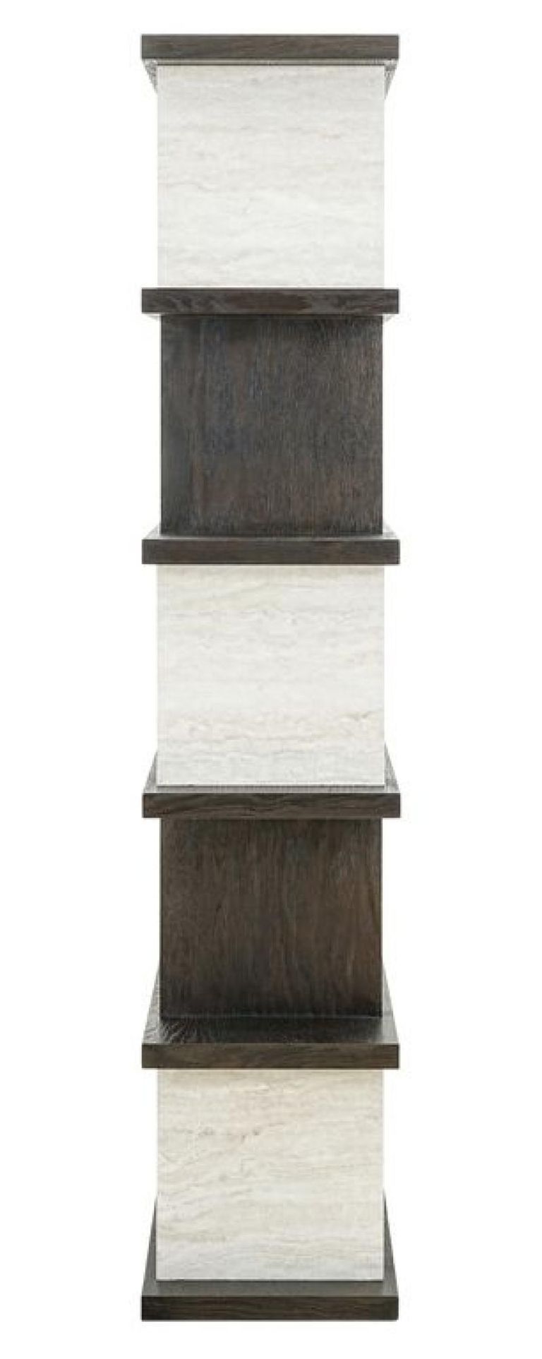 Waldorf Black and White Open Shelving Unit