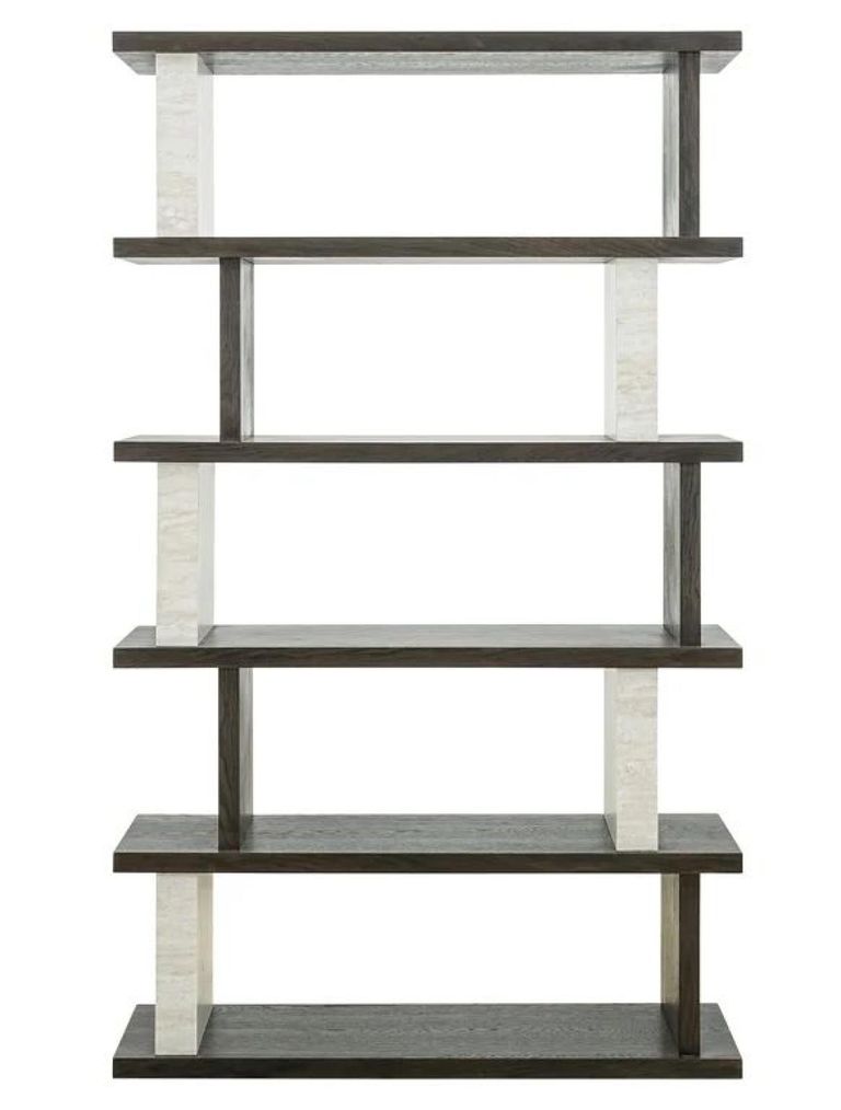 Waldorf Black and White Open Shelving Unit