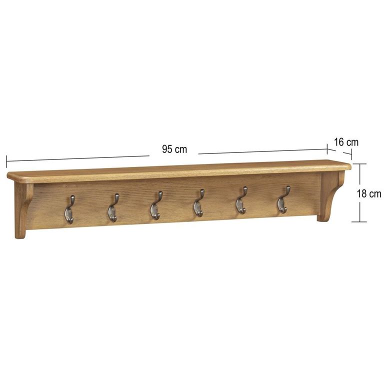 Dorchester Coat Rack - Rustic Oak