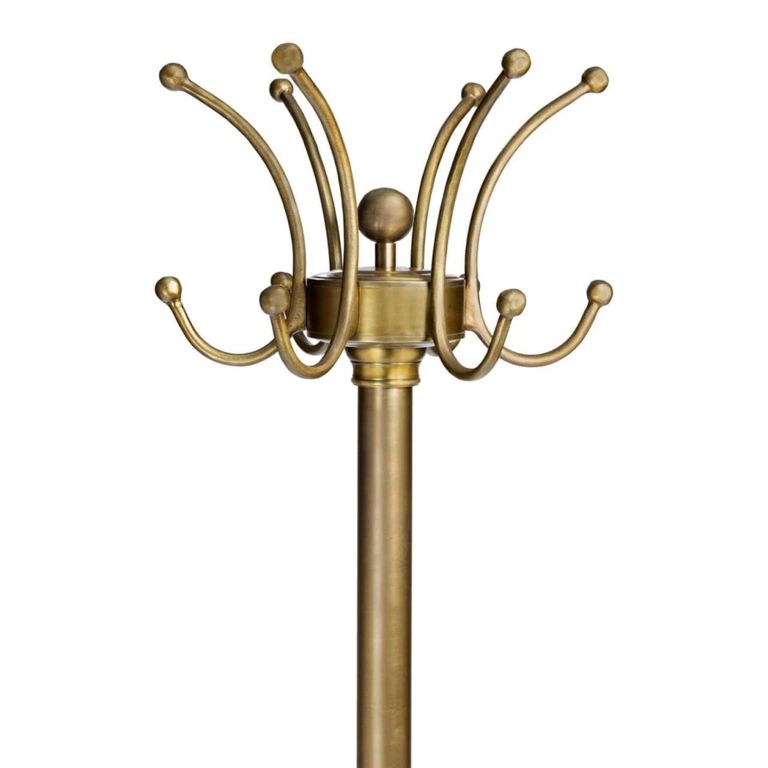 Darwy Coat Rack - Antique Brass - Metal
