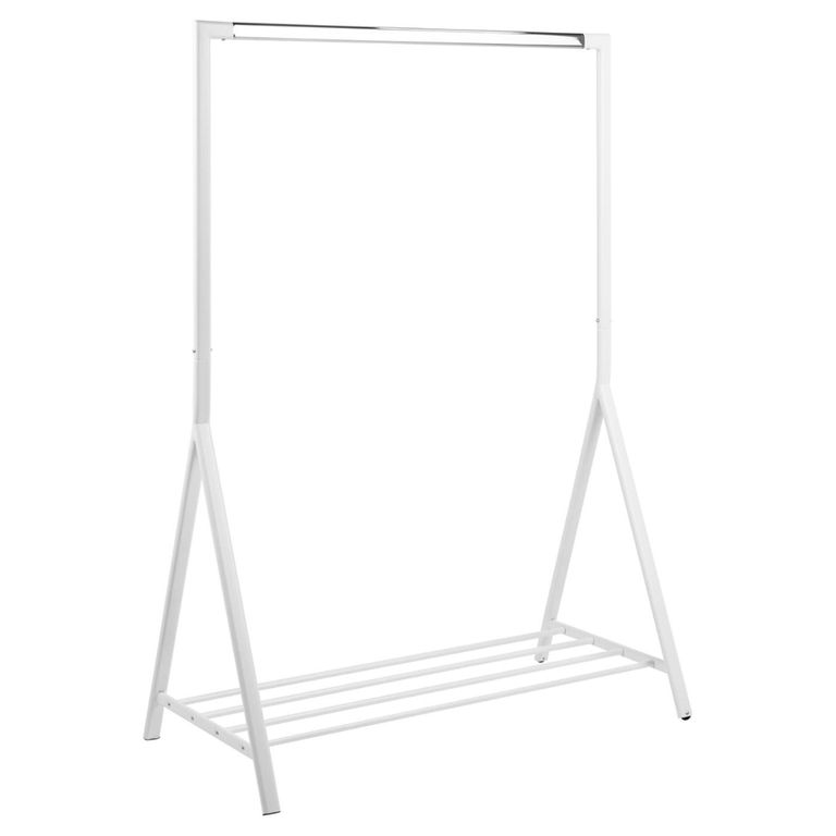 Brent Clothes Rack - White Metal