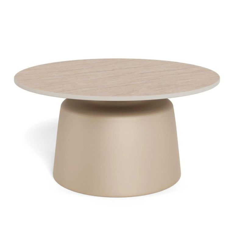 Santorini Coffee Table - Round - Beige Ceramic