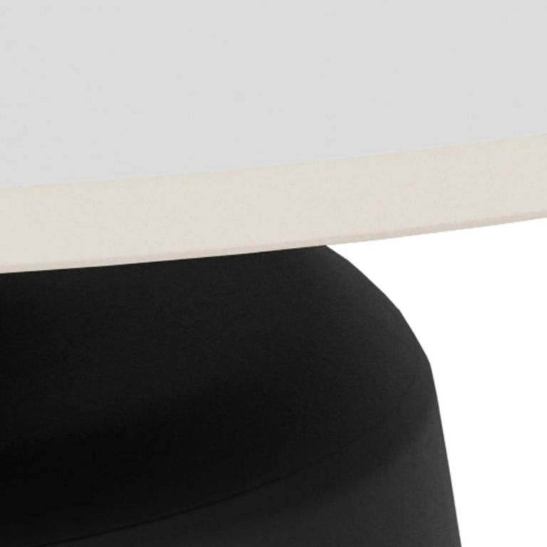 Santorini Coffee Table - Round - White Ceramic