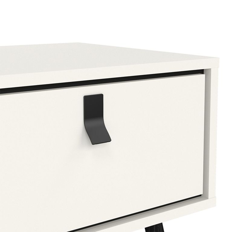 Ry Coffee Table - 1 Drawer - White