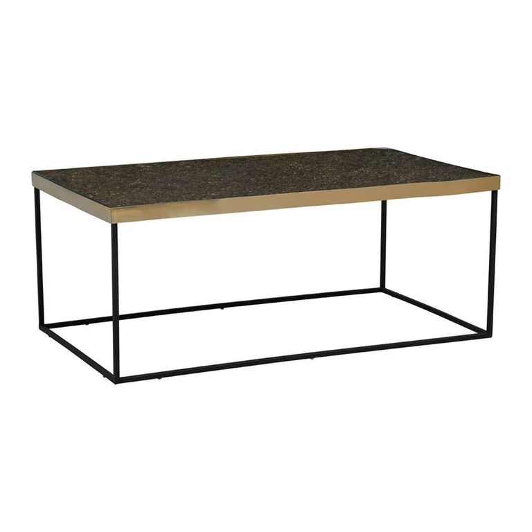 Akola Coffee Table - Glass and Gold