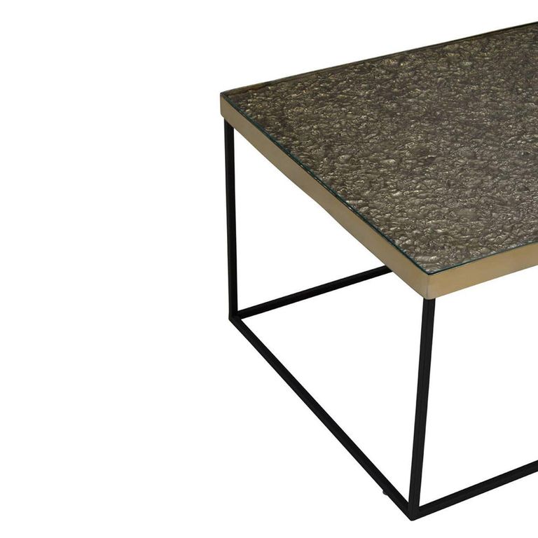Akola Coffee Table - Glass and Gold