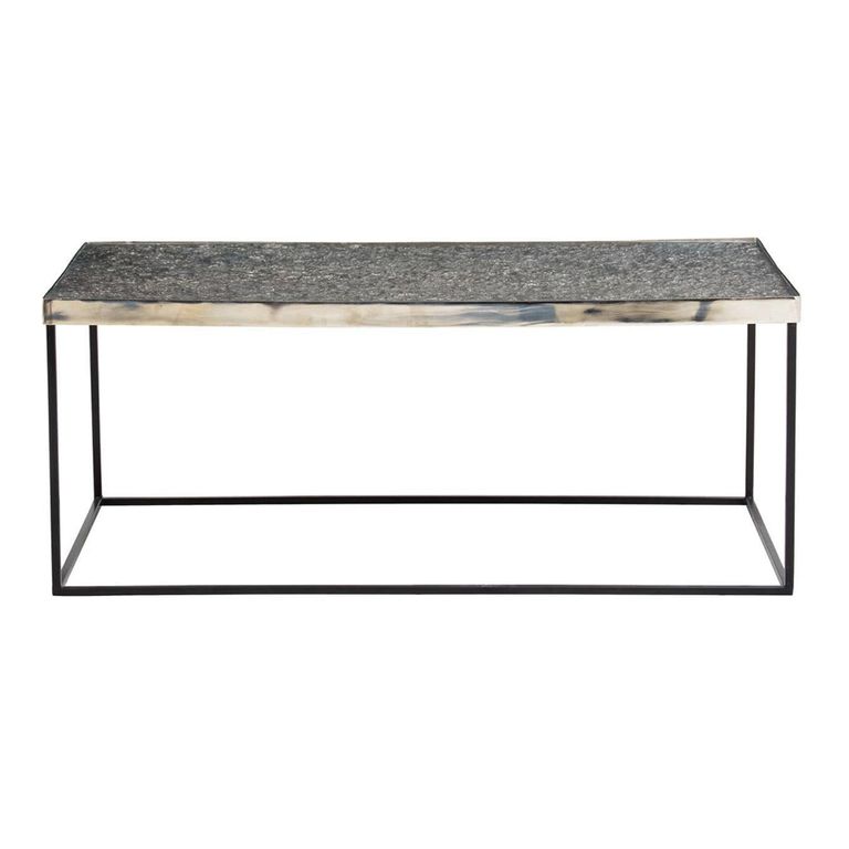 Akola Coffee Table - Glass and Silver