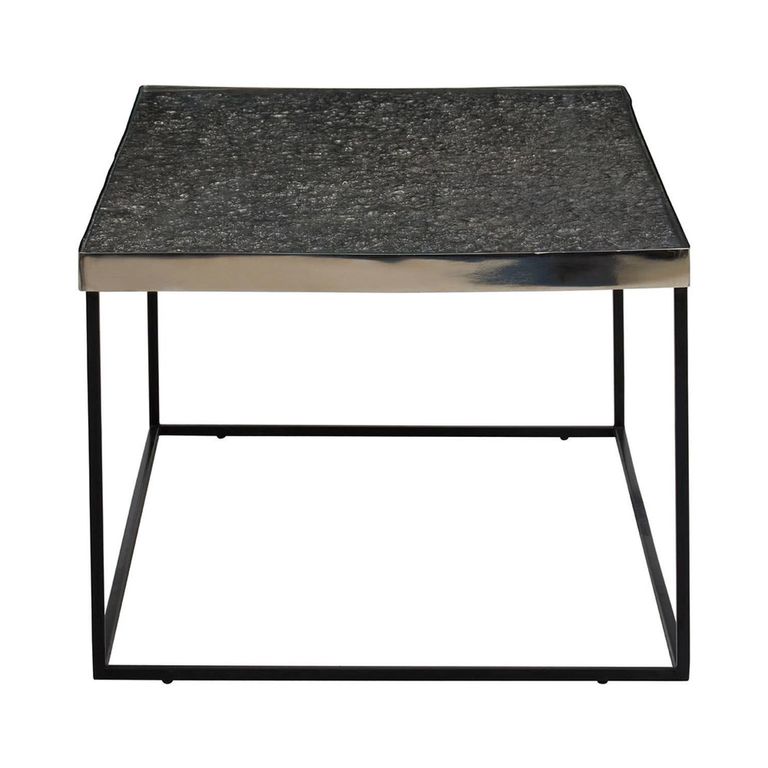Akola Coffee Table - Glass and Silver