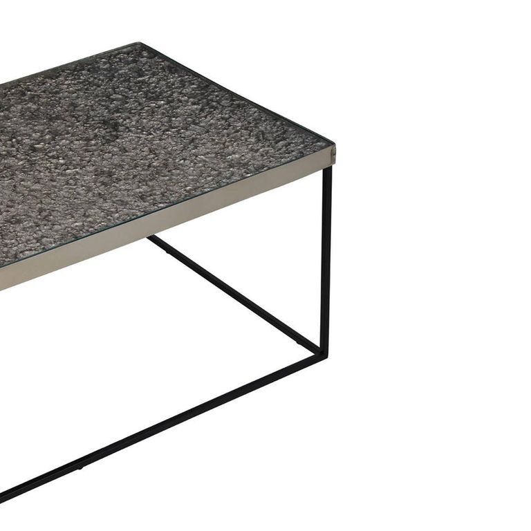 Akola Coffee Table - Glass and Silver