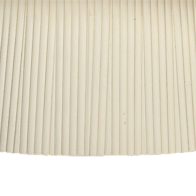Patrice Fluted Coffee Table - Oval - Off White - Mango Wood