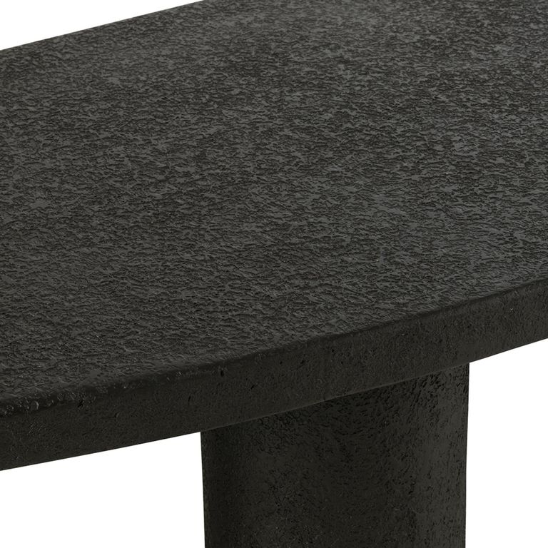 Coffee Table - Oval - Abstract - Large - Black - Wood
